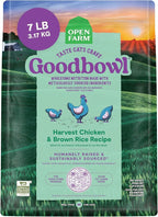 Open Farm Goodbowl, Protein Rich Dry Cat Food Made from Meticulously Sourced Simple Ingredients, Harvest Chicken & Brown Rice Recipe, 7lb Bag (112oz Bag)