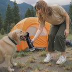 Stainless Steel Dog Travel Water Bottle, Double-Wall Vacuum Insulated Portable Dog Water Dispenser, Drink Cup and Snack Container On The Go, Outdoor Walking, Hiking, Travel, Water Bottle
