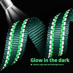 Mile High Life Nylon Night Light Glow Collar, Reflective Light Up Dog Collar, Fluorescent Self-Luminescent Strap for Small Medium Large Dogs (Green, XS Neck9-13")