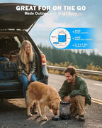 lesotc 95OZ Large Dog Water Bottle,Portable Travel Water Bowl for Dogs Camping Hiking Traveling Beach Park Accessories,Dog Water Bowl Dispenser with Pull-Out Drinking Bowls,Leak Proof Pet Water Bottle