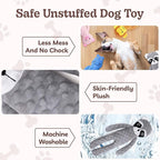 SHARLOVY No Stuffing Dog Toys Squeaky for Large Dogs, Crinkle Puppy Teething Toys to Keep Them Busy, Plush Interactive Doggie Long Lasting Chews for Aggressive Chewers