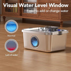 Dog Water Fountain, 3 Gallons Stainless Steel Dog & Cat Water Fountain, Large Pet Water Fountain for Multiple Pets, Ultra Silent, Wide Mouth, Safety Lock, 3 Filters Included, Smart Water Pump