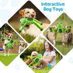 Large Squeaky Dog Toys : Plush Stuffed Dog Chew Toy with Soft Fabric-Interactive Puppy Toys to Keep Them Busy