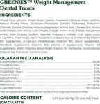 Greenies Weight Management Large Dog Dental Chews Weight Control Dog Treats, 27 oz. Pack (17 Treats)