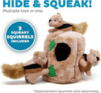 Outward Hound Hide A Squirrel Plush Dog Toy Puzzle, Large