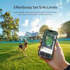 SATELLAI Dog Wireless Fences, Red The Most Advanced GPS Dog Collar with AI Analysis, Precise Positioning, 5-Day Battery, and IP68 Waterproof, Flexible Virtual Fencing for Medium & Large Dogs