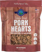 Freeze Dried Dog and Cat Treats, Pork Heart, All Natural Single Ingredient Freeze-Dried Treat & Snacks, Made in USA, High Protein, Essential Nutrition of Raw Dog Food, 8oz