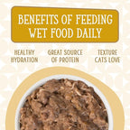 Weruva Cats in The Kitchen, Goldie Lox with Chicken & Salmon Au Jus Cat Food, 3.2oz Can (Pack of 24)