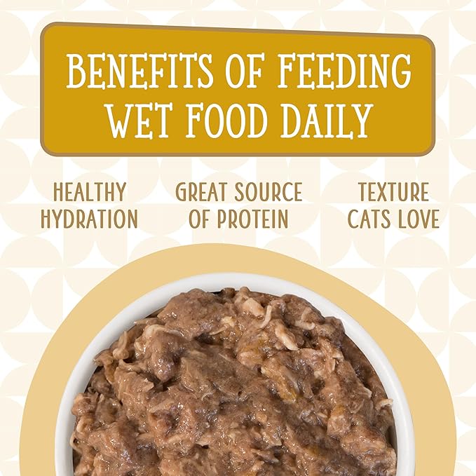 Weruva Cats in The Kitchen, Goldie Lox with Chicken & Salmon Au Jus Cat Food, 3.2oz Can (Pack of 24)