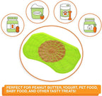 Neater Pets - Neat-LIK - Slow Feeding Pad for Dogs & Cats - Puzzle Toys Provide Boredom & Anxiety Relief - Fill Licking Pad with Healthy Treats & Food (Green)