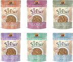 Weruva Stews 6 Flavor Grain Free Variety Pack Cat Food 3 Ounce Pouches (24 Pouches)