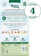 Nutro Limited Ingredient Diet Adult Dry Dog Food, Lamb & Sweet Potato Recipe, 4 lbs.