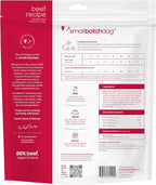 smallbatch Pets Freeze Dried Raw Dog Food, Beef Recipe, 14 oz, Organic High Protein Dog Food, Grain Free, Made in The USA, Humanely Raised Meat, Single Protein, for Picky Eaters, Hydrate & Serve