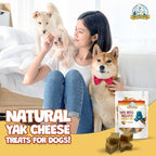 Yeti Refill Nuggets for Puff and Play Dog Toys - Natural Himalayan Yak Cheese Treats, Promotes Dental Health, Suitable for All Dogs, Ideal for Interactive Chew Toys and Dispensers, 50 Pieces, 24 Oz