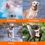 Waterproof Airtag Dog Collar Holder: 2 Pack Soft Silicone Air Tag Holder for Pet Dogs Cats Collar, IPX8 Waterproof AirTag Dog Tracker Protective Cover, Collar Holder Compatible with Apple Airtag