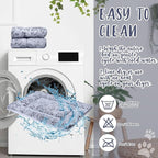 2 Pack Self Warming Cat Mat Self Heating Cat Pad Cat Bed Reversible Machine Washable Reflects Body Heat Warm Thermal Pet Pad Crate Blanket for Feral and Indoor Cat(Dog Paw,22" X 18")