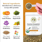 Wholistic Pet Organics Canine Complete - Dog Multivitamin Powder - 2 Lb - Daily Dog Vitamins and Supplements for Homemade Food - Immune System, Skin, Coat & Overall Health - Small and Large Breed