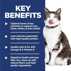 Hill's Science Diet Indoor, Senior Adult 11+, Easy Litter Box Cleanup, Dry Cat Food, Chicken Recipe, 3.5 lb Bag