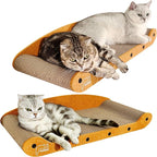 Cat Scratcher Bed 27 Inch Cat Couch Scratcher &16 Inch Cat Scratch Box with Refillable Scratch Pad Cat Scratchers for Indoor Cats Durable Extra Large Cats Lounger Furniture Protector