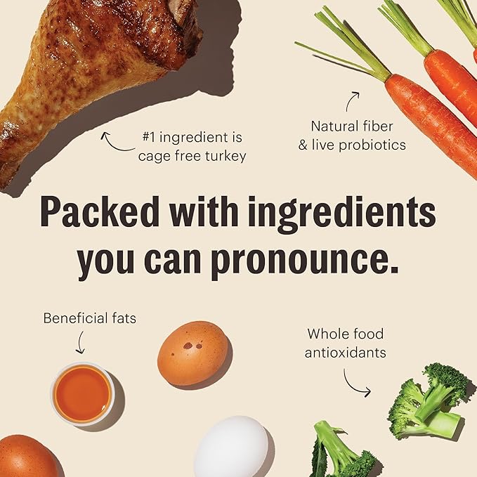 The Honest Kitchen Whole Food Clusters Grain Free Turkey Dry Dog Food, 20 lb Bag