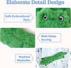 SHARLOVY Dog Squeaky Toys No Stuffing 2 Pack, Plush Crinkle Dog Toys for Large Breed, Durable Doggie Chew Cute Animals Puppy Toy for Teething