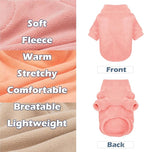 Dog Sweater, 3 Pack Dog Sweaters for Small Dogs Girl Boy, Ultra Soft Warm Puppy Clothes Dog Coat for Winter (Peach+Lt Camel+Pink, Large)