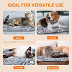 Paw Legend Self Warming Cat Bed Mat (25.6" x 19.7") Self Heating Cat Dog Pad Ultra Soft Extra Warm Thermal Indoor Outdoor Sleeping Washable Non-Slip Bottom Dog Heating Pad
