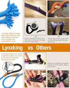 lynxking 8 FT Dog Leash Slip Lead 2 Pack Strong Heavy Duty Braided Dog Training Leash No Pull Training Lead Leashes for Medium Large and Small Dogs