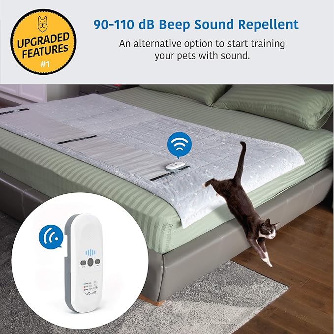 SVD.PET Pet Training Mat with Tester, 60" X 12", Pet Shock Pad, Dogs & Cats Electronic Repellent Mat for Indoor, 3 Training Modes, 5 Levels, Auto Power Off Safe Protection, Keep Dog Off Couch