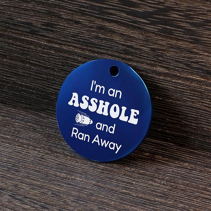 MYLUCKYTAG QR Code Stainless Steel Pet ID Tag - Personalized, Online Profile, Location Alert Email, Digital, Durable - Dog Collar Engraved