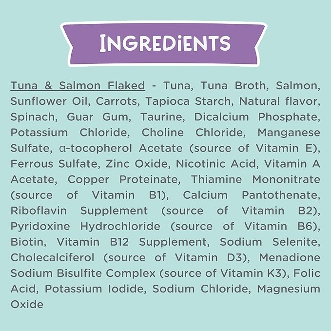 LOVE, NALA - Natural Adult Cat Wet Food - FLAKED Tuna and Salmon in Broth- Grain Free, Non-GMO, Lean Protein, Omega 3, Added Minerals & Vitamins - 12 Pack 2.4 lbs.