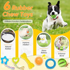 Zeaxuie 25 Pack Luxury Dog Chew Toys for Puppy, Dog Toys with Ropes, Treat Ball and Squeaky Puppy Toys for Teething Small Dogs