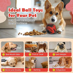 Dog Toys for Boredom - Frozen Treats, Refillable Freezable Dogs Food, Reduces Anxiety Chew Toy, Easy to Clean, Treats Dispensing, 4-in-1 Enrichment