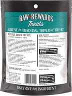 Northwest Naturals Raw Rewards Freeze-Dried Chicken Heart Treats for Dogs and Cats - Bite-Sized Pieces - Healthy, 1 Ingredient, Human Grade Pet Food, All Natural, Proudly Made in USA, 3 Oz