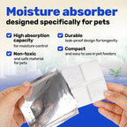 [12 Pack] Desiccant Bag for Petlibro Pet Feeder - Six-Month Supply Keeps Dog Food & Cat Food Dry + Fresh - Removes Moisture & Odors for Automatic Pet Feeders - Made from Silica, Carbon & Deoxidizer