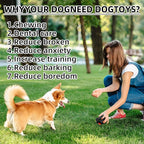 Indestructible Dog Chew Toys for Aggressive Chewers - Durable, Heavy Duty Toys for Large Dogs (Black)