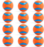 Chuckit! Ultra Ball Dog Toy - Medium Bouncy Fetch Balls for Dogs 20-60 lbs - Made from Durable Rubber - Floating Water Pet Toys - Size Medium - 2.5-inch Diameter - Pack of 12