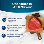 Blue Buffalo Tastefuls Natural Wet Cat Food Cans, Flaked Style, Tuna Entrée in Gravy 3-oz Cans (Pack of 4)