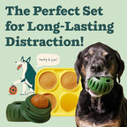 WOOF Pupsicle and Treat Tray - Long-Lasting Interactive Dog Toys and Silicone Dog Treat Mold - Keep Your Pup Busy - Easy to Clean - Toys for Medium and Large Dogs 25-75 lbs
