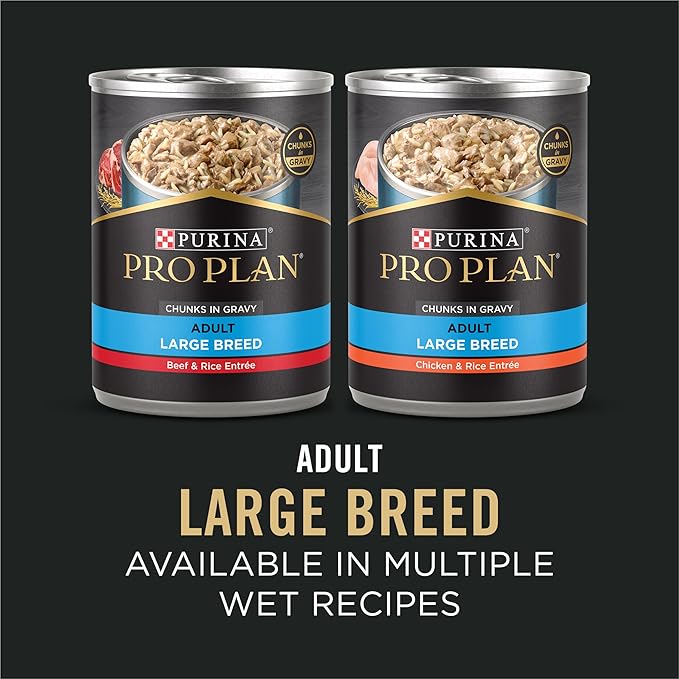 Purina Pro Plan High Protein, Digestive Health Large Breed Dog Food Dry, Chicken and Rice Formula - 34 lb. Bag