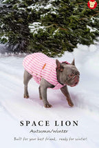 SPACE LION Puffer Jacket, Down Winter Coat, Waterproof, Windproof, Lightweight Jacket, Adjustable Fit for Large Dogs(Pink,2XL)