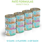 Weruva Wx Phos Focused, Pate Formulas Variety Pack, 3oz Can (Pack of 12)