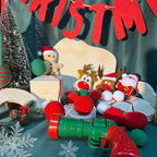 17Pcs Christmas Cat Toys Interactive Cat Toys Christmas Countdown Christmas Kitten Gift Indoor Interactive Cat Gift Set Toy with Hairball Launcher, Balls