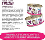 Weruva Best Feline Friend (B.F.F.) Tuna & Tilapia Twosome with Tuna & Tilapia in Gelée Cat Food, 5.5oz Can (Pack of 24)