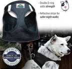 Doggie Design Dog Harness - No Choke Dog Harness, Dog Vest, Mesh Polyester, Pet Harness, Simple Step in and Go Design, Harness for Dog - Black, 3XL