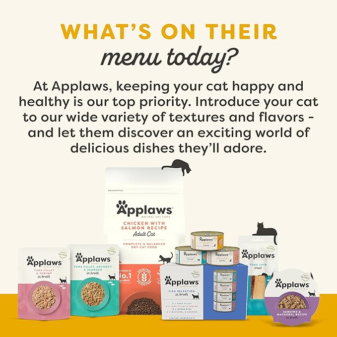 Applaws Natural Wet Kitten Food, Limited Ingredient, Grain-Free, Protein with No Artificial Additives, Chicken Breast in Broth (6 x 2.47oz Cans)