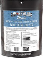 Northwest Naturals Raw Rewards Freeze-Dried Whitefish Treats for Dogs and Cats - Bite-Sized Pieces - Healthy, 1 Ingredient, Human Grade Pet Food, All Natural, Proudly Made in USA 10 Oz