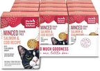 The Honest Kitchen Minced - Salmon & Cod in Fish Broth Gravy Wet Cat Food, 5.5 oz (Pack of 12)