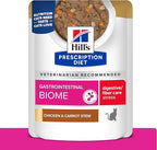 Hill's Prescription Diet Gastrointestinal Biome + Stress Chicken & Carrot Stew Wet Cat Food, 24 x 2.8 oz Pouches