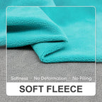 cyeollo 2 Pack Fleece Dog Sweater Stretchy Reflective Stripe Sweatshirt Pet Clothes Lightweight Dog Sweaters for Small Dogs Boy, Teal & Grey XL